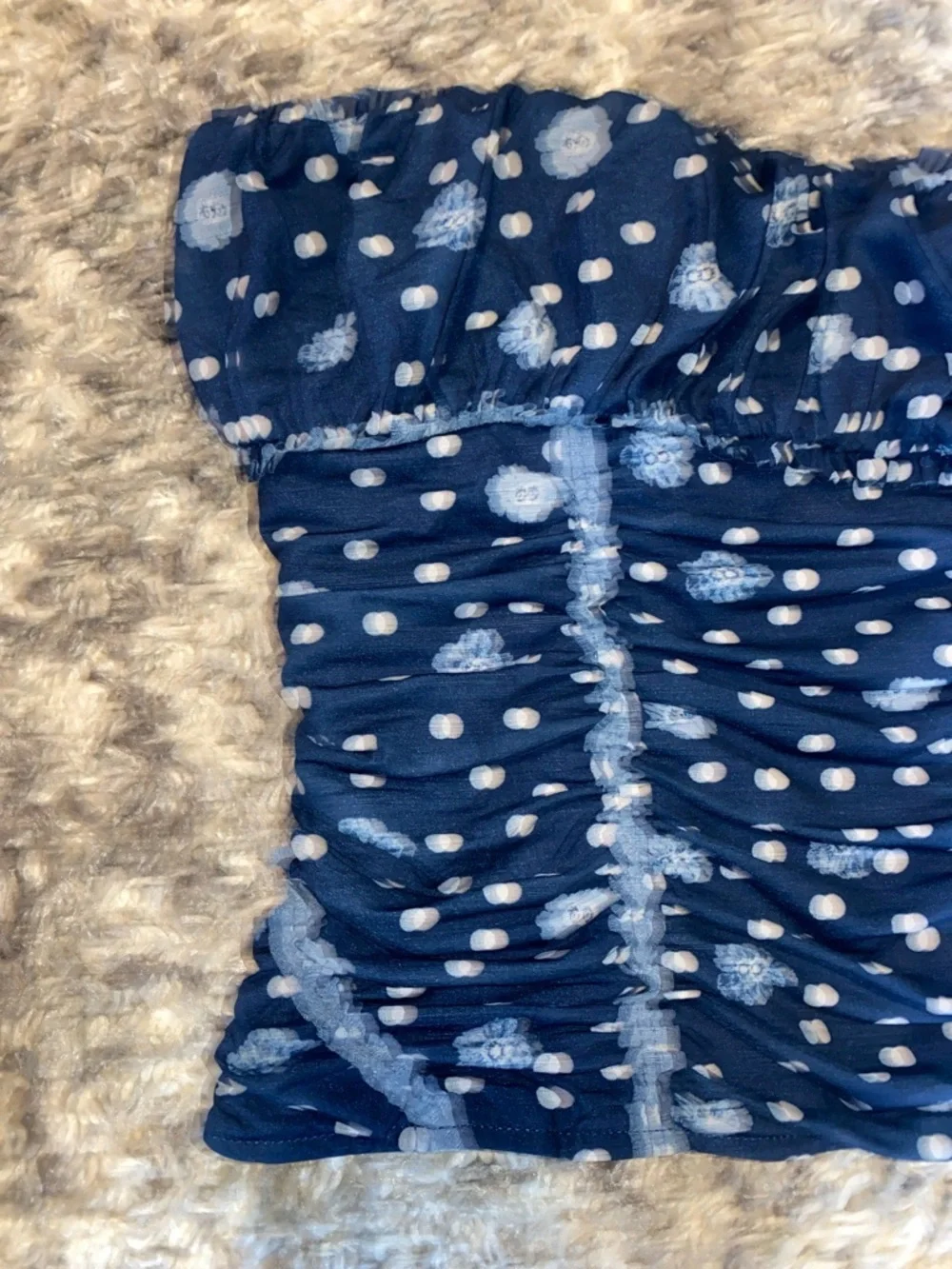 Free People Scottie Printed Tube in Pageant Blue Combo L